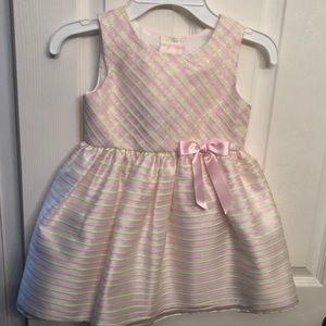 Pastel yellow, pink, white fancy dress